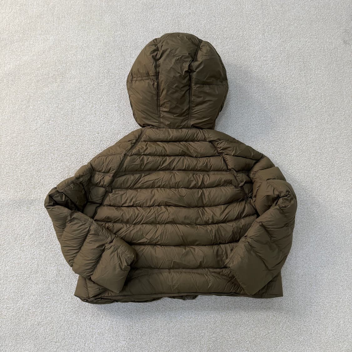 실측확인 빈티지 여성 카키 패딩 0204T1 상품이미지2