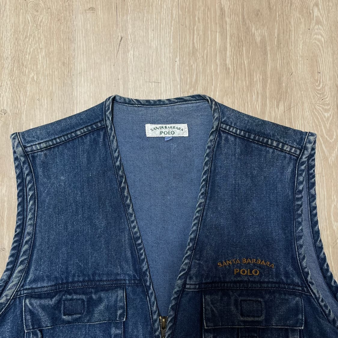 산타바바라 폴로 빈티지 멀티 포켓 데님 조끼 L/100 상품이미지2