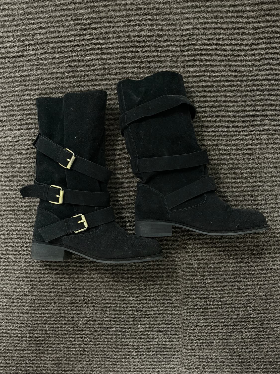 포멜카멜레 스웨이드 하프부츠 (1회 착화) 상품이미지1