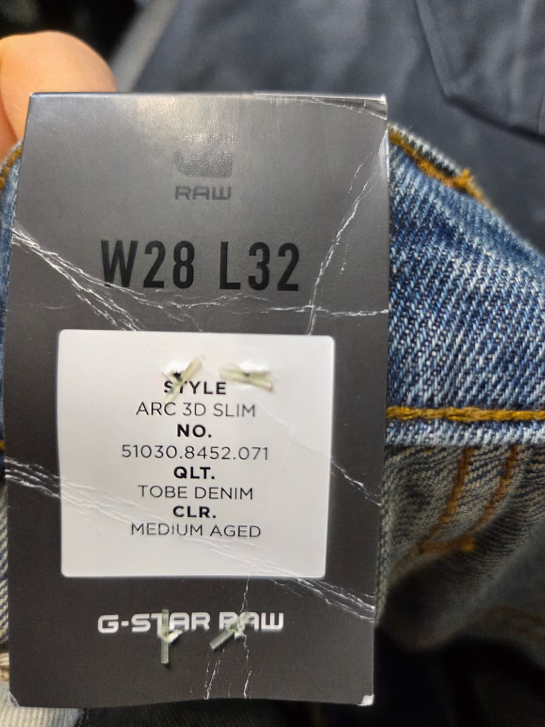 G-Star ARC 3D SLIM데님 청바지(W28/L32)남여공용 상품이미지7