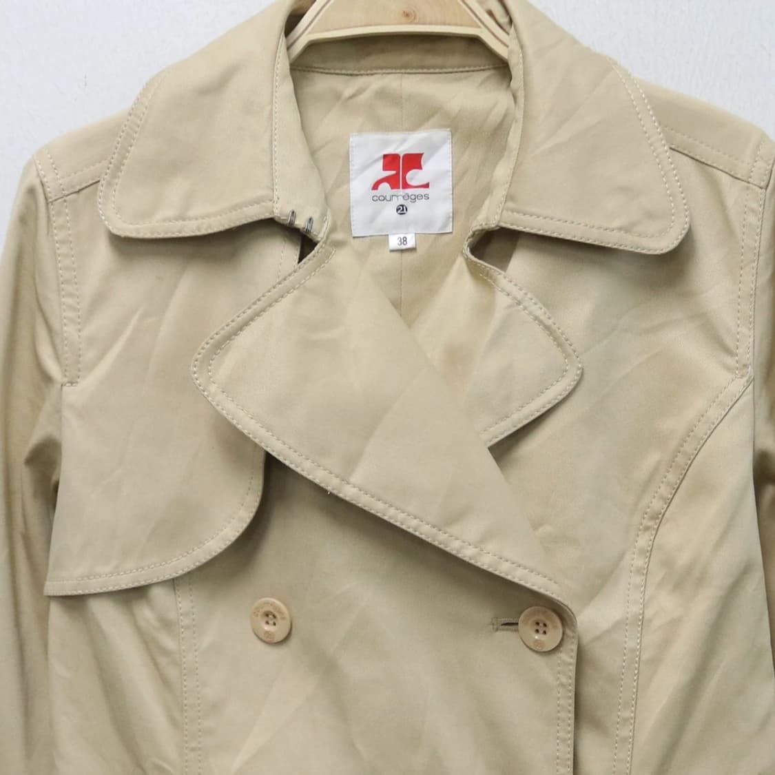 꾸레쥬 오네갸루 숏 트렌치코트  61352 상품이미지4