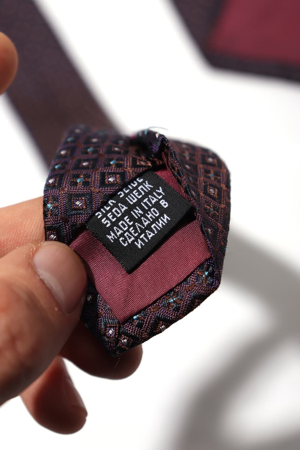 HUGO BOSS ITALY MADE 스퀘어 실크 넥타이 상품이미지8