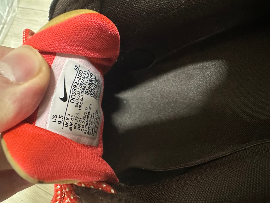 나이키 x 트래비스 스캇 에어맥스 1 캑터스 브라운 275 상품이미지6