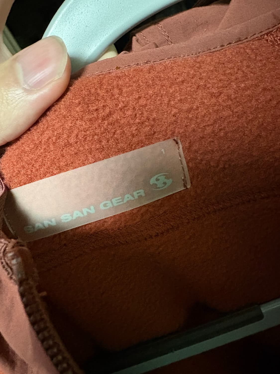 [1회착] 산산기어 플리스 브릭레드 후리스 25FW 상품이미지4