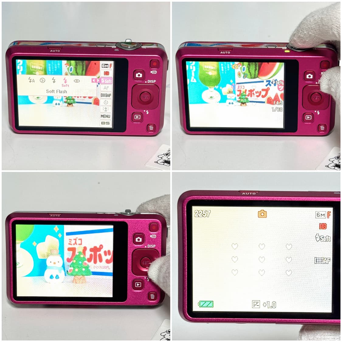 카시오 엑슬림 Z800 체리핑크 빈티지디카 상품이미지4