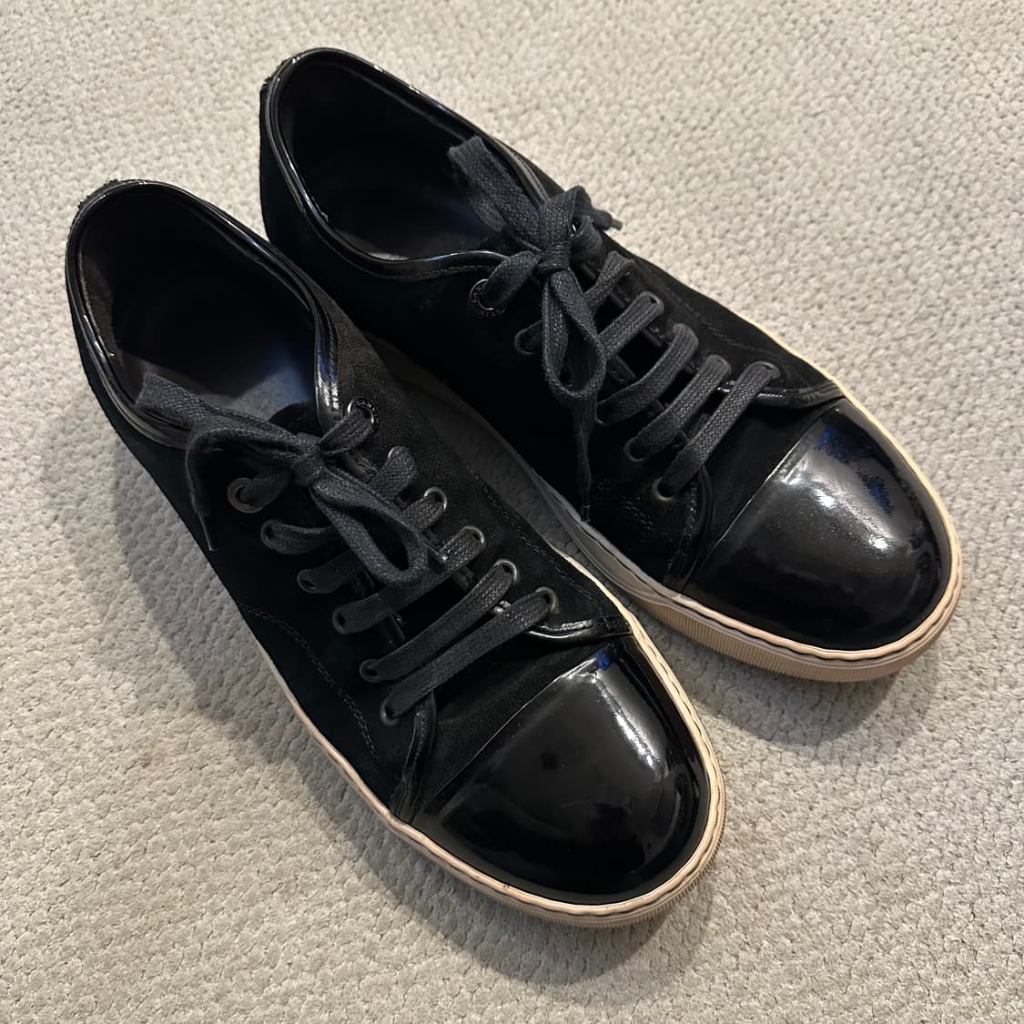 랑방 Lanvin 벨루어 스웨이드 스니커즈 상품이미지3