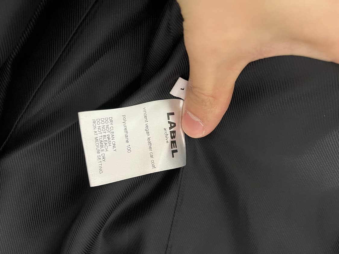 라벨아카이브 비건레더 카코트(블랙)_1사이즈 상품이미지10