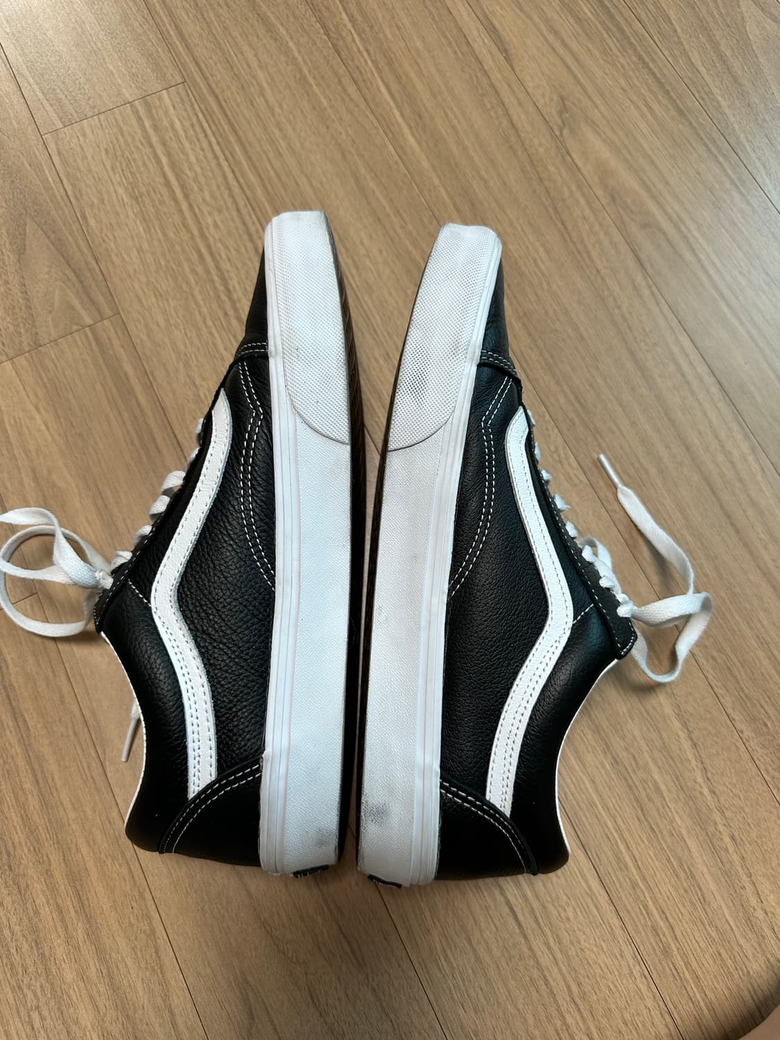 반스 레더 올드스쿨 블랙 가죽 280 상품이미지8