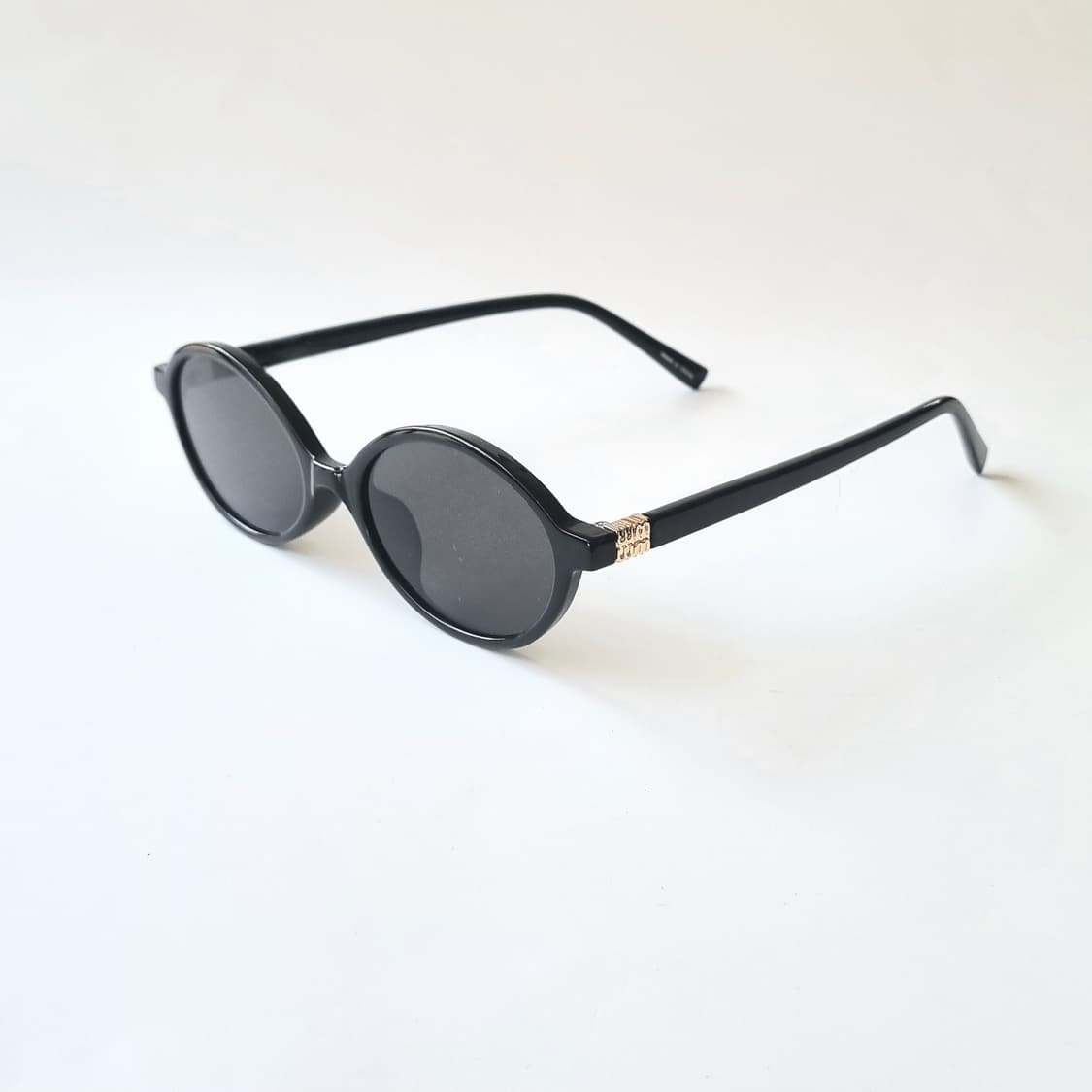 90s 빈티지 감성, 골드 힌지 오벌 선글라스 상품이미지4