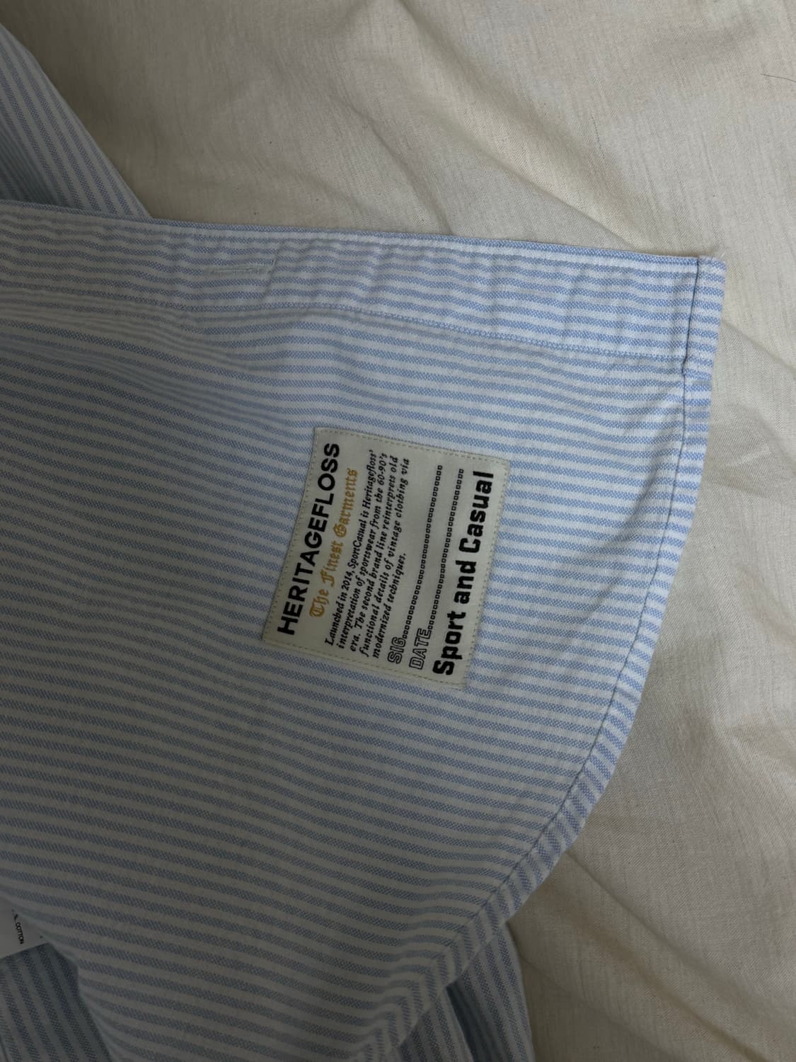 헤리티지플로스 스트라이프 셔츠 s 상품이미지3