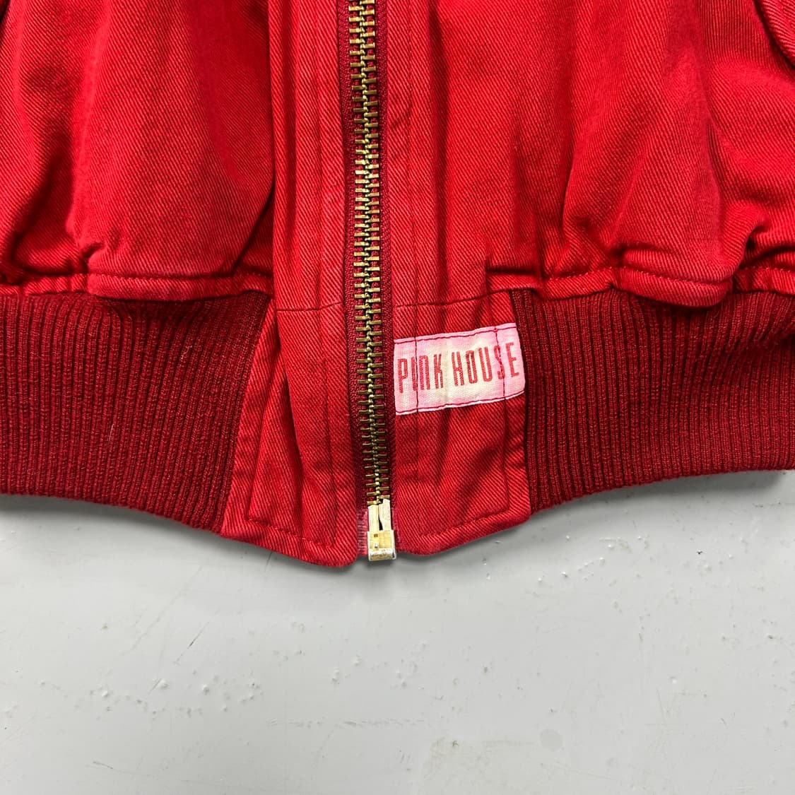 90s 핑크하우스 레드 봄버 자켓  상품이미지3