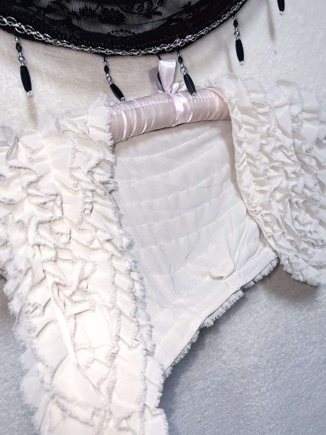 로맨틱고딕 히메갸루 로걀 프릴 쉬폰볼레로 가디건 베스트 페어리 달천 상품이미지10