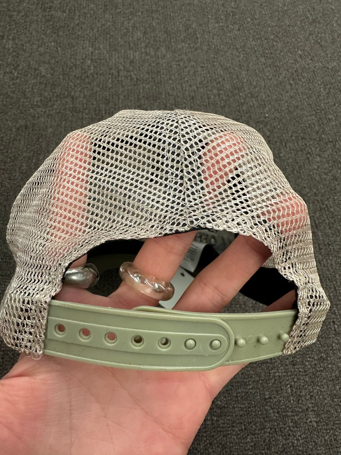 알파인더스트리 빈티지 레터링 자수 메쉬캡 상품이미지4