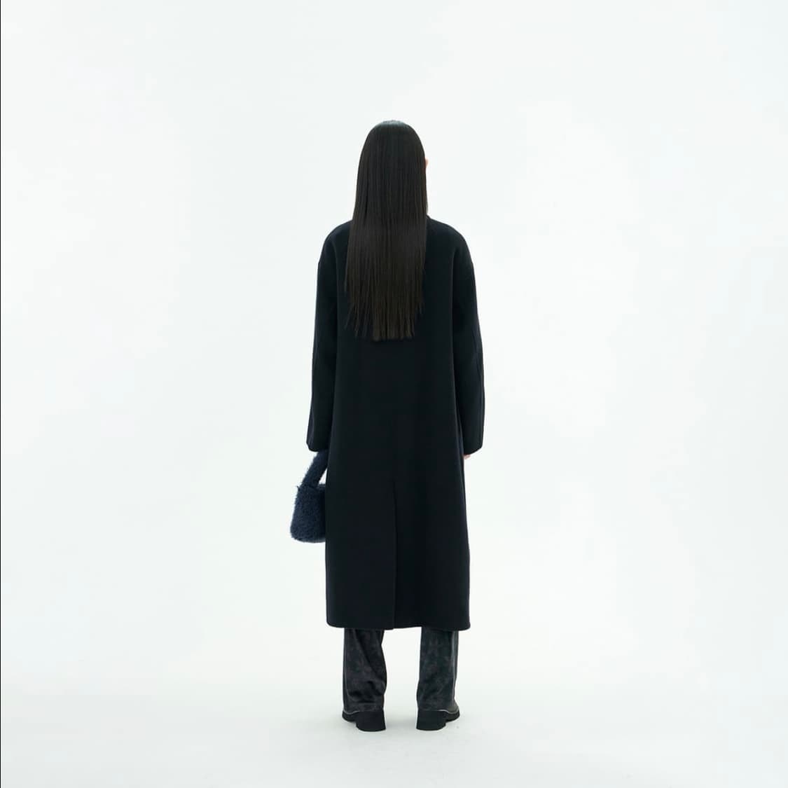 아모멘토 롱 코트 블랙 상품이미지2