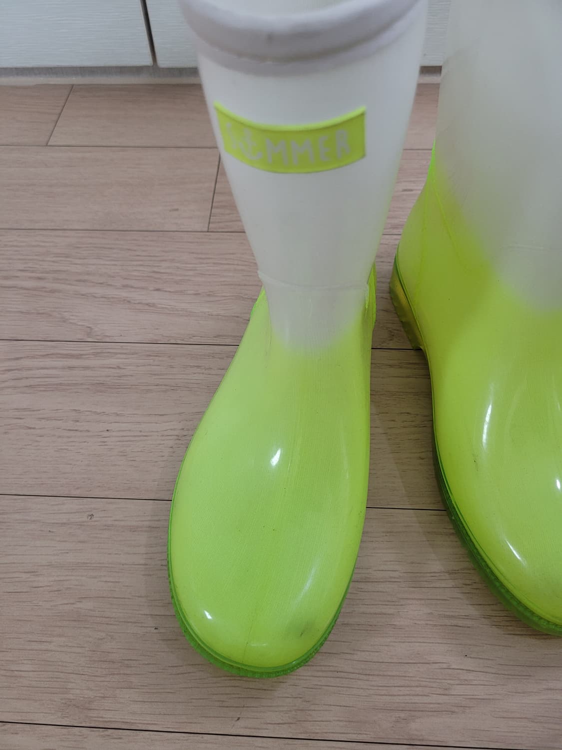 슈펜 Shoopen 아동 레인부츠(장화) 220 형광그린 상품이미지7