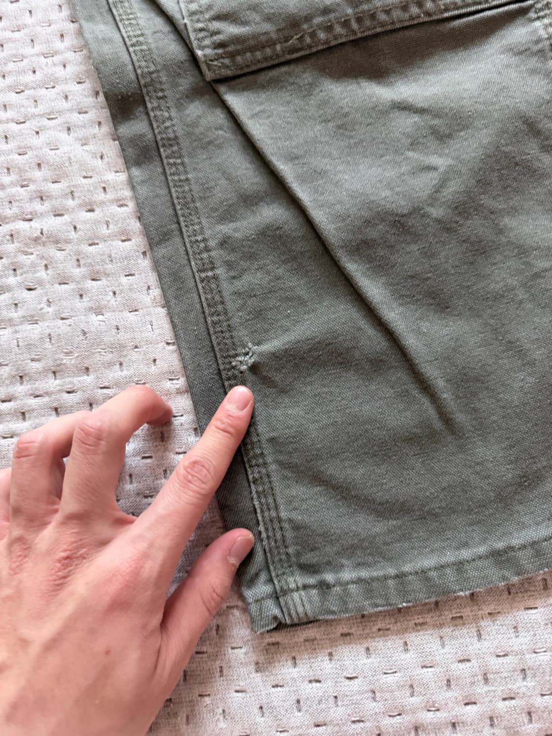 [34] 칼하트 더블니 워크팬츠 b136 모스 상품이미지2