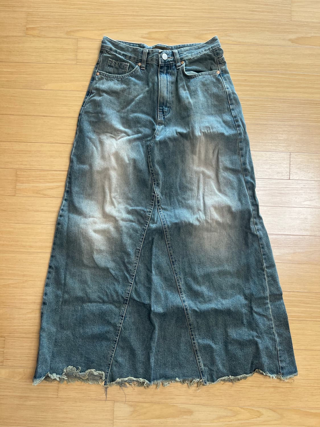 시즐 seezul 리빈 빈티지 롱스커트 중청 S 상품이미지9
