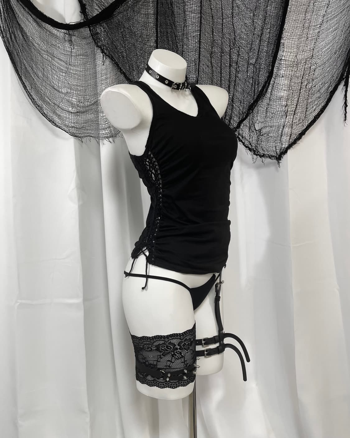 black detail sleeveless 상품이미지4