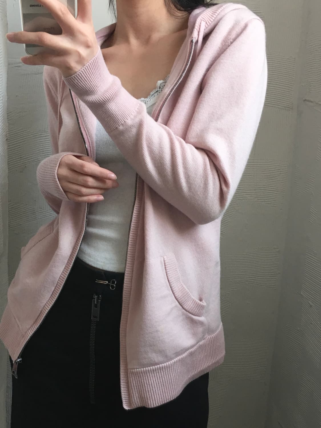 Burberry 버버리 핑크 울 후드집업 상품이미지2