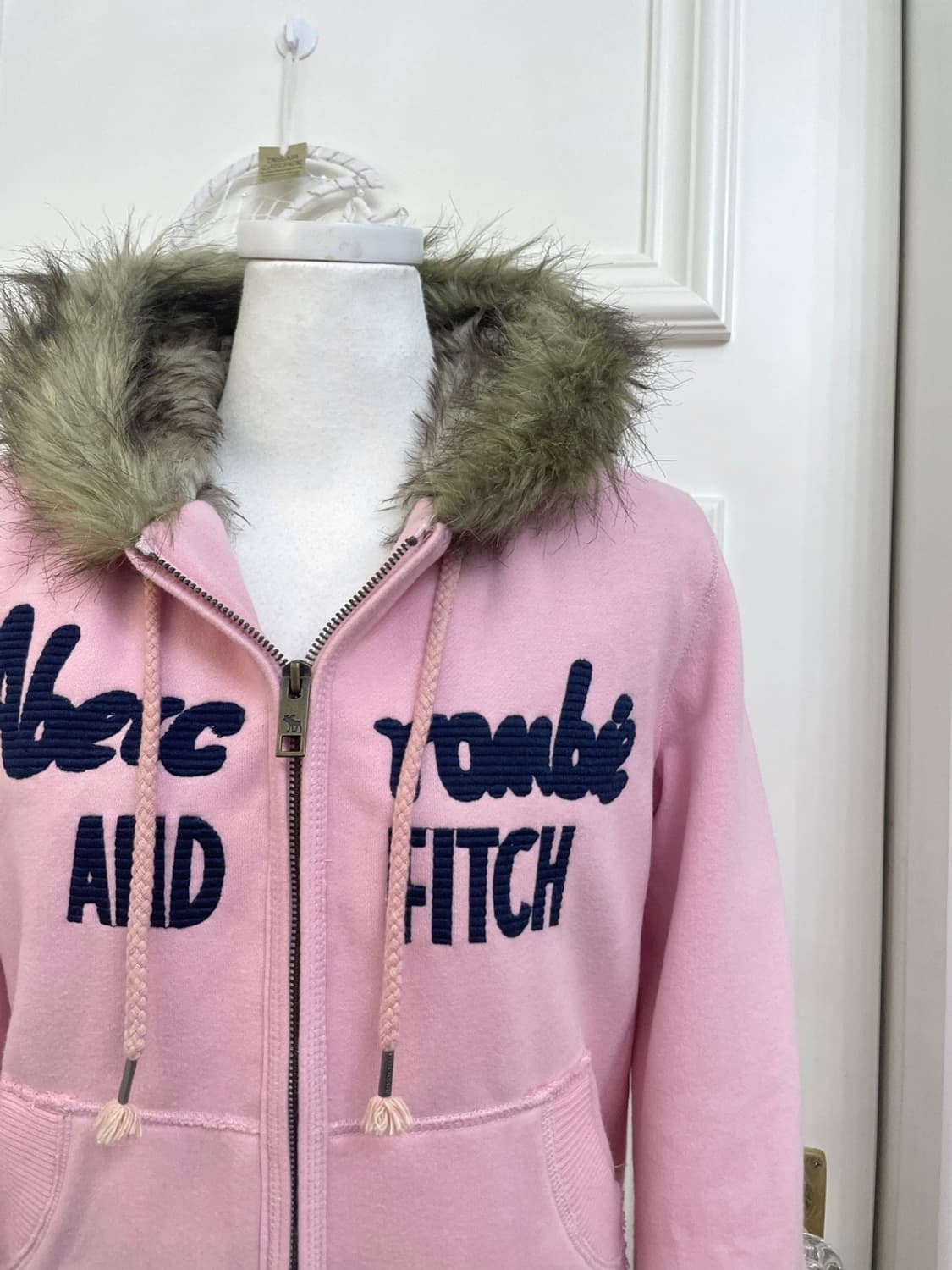 ABERCROMBIE pink wolf warm hoodie-zip 상품이미지6