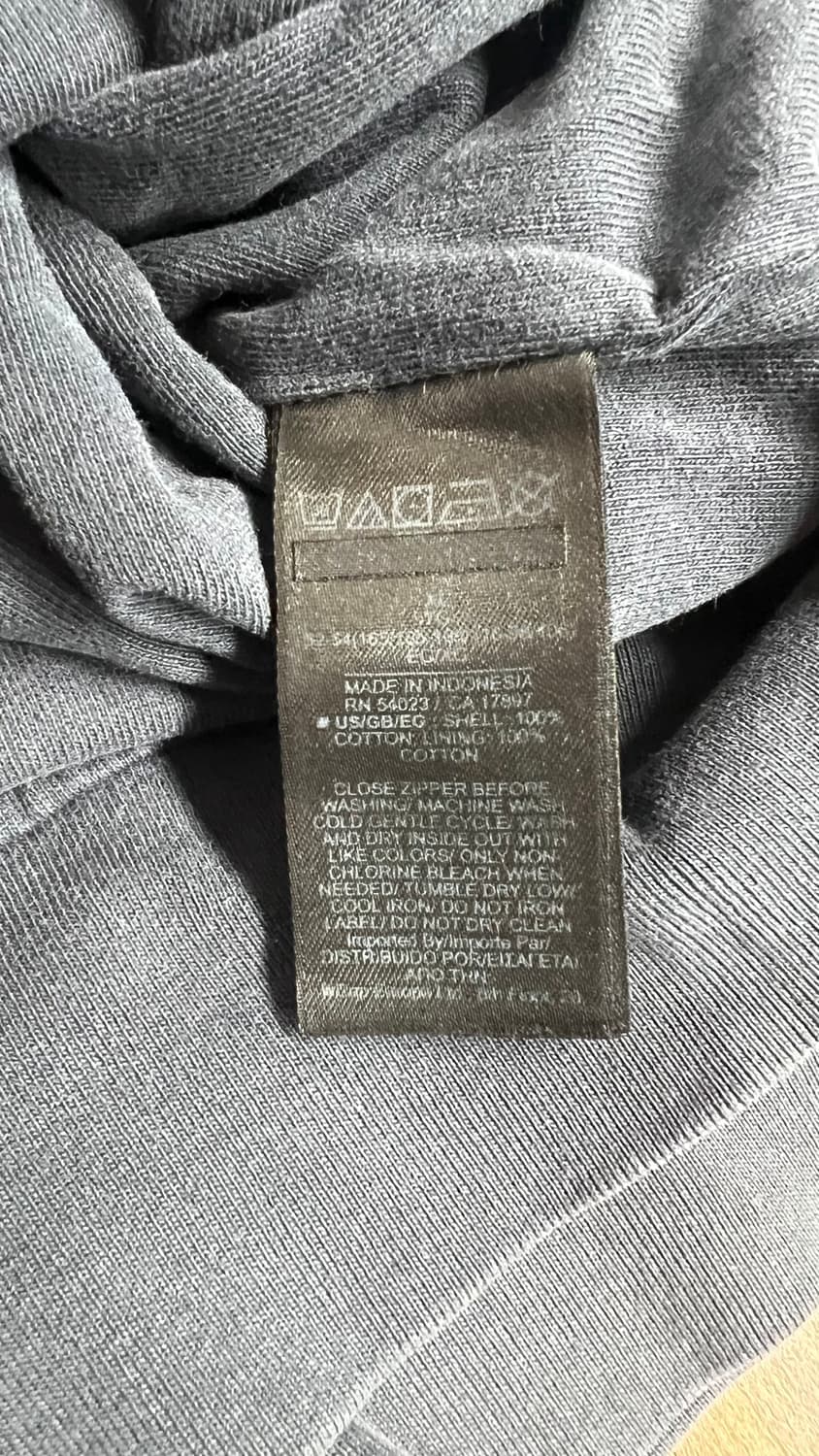 (새상품) 이지갭 후드집업 포에틱 블랙 XL 상품이미지5