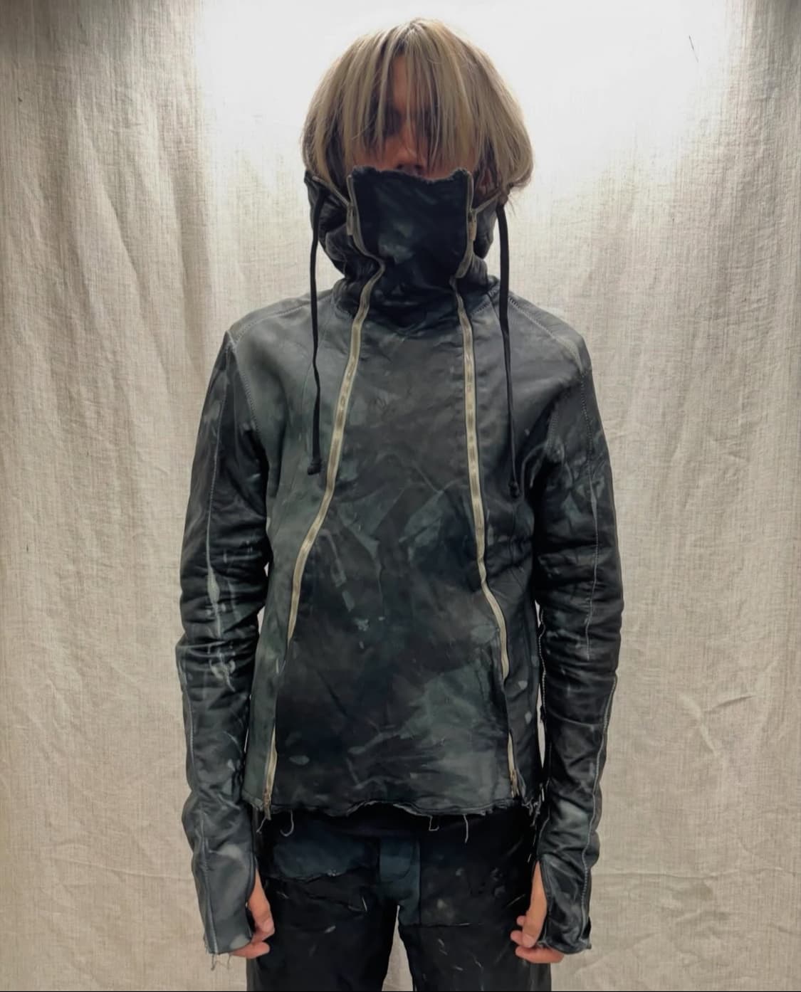 ZAM BARRETT 24ss 타입III 더블 지퍼 문스타가죽 후디자켓 상품이미지3