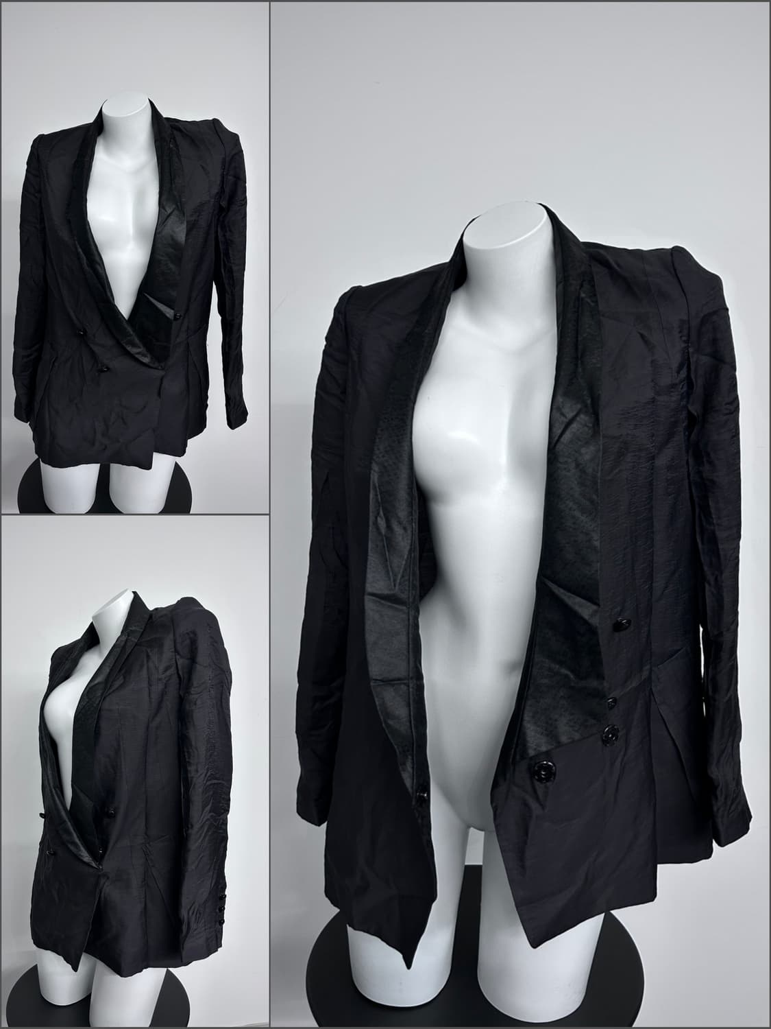 시스템 숄 카라 레이온 블레이저 상품이미지1