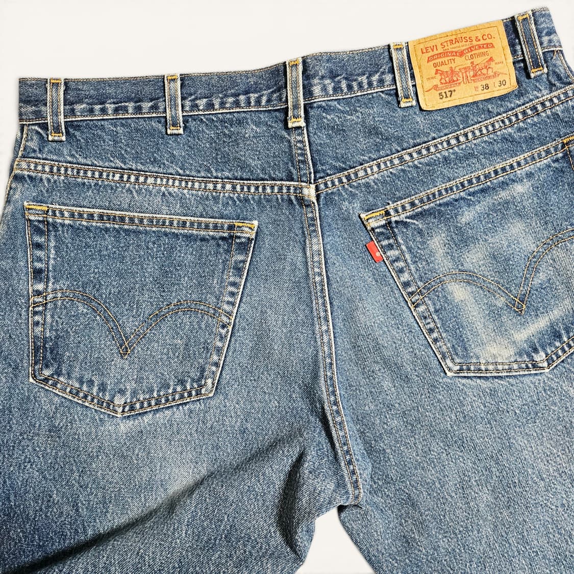 [38X30][리바이스] 00's 517™블랭크탭 부츠컷 굿페이드 데님 상품이미지5
