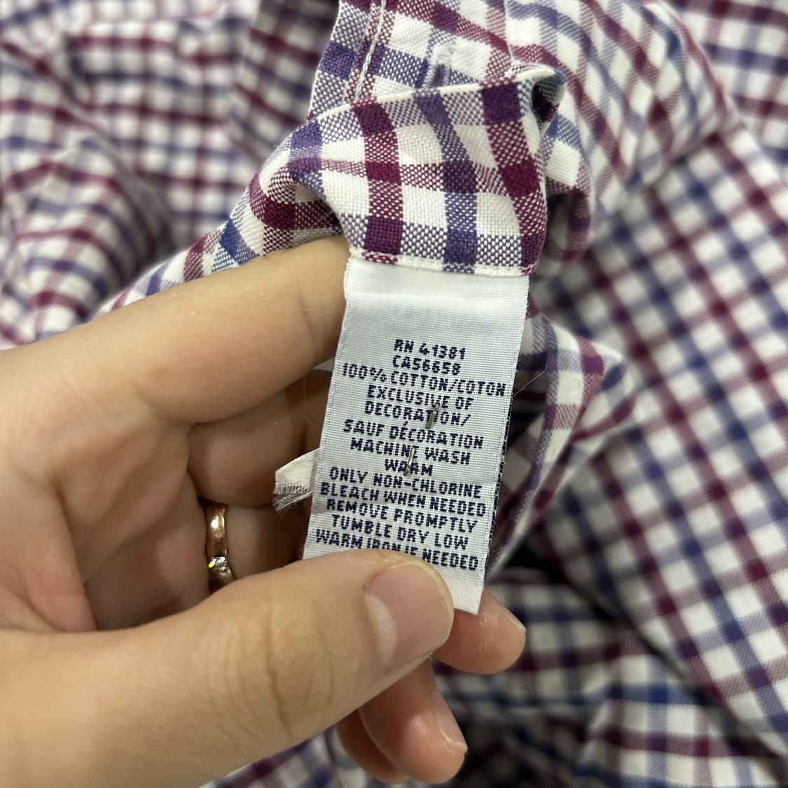 폴로 랄프로렌 체크 긴팔 셔츠 s 상품이미지4