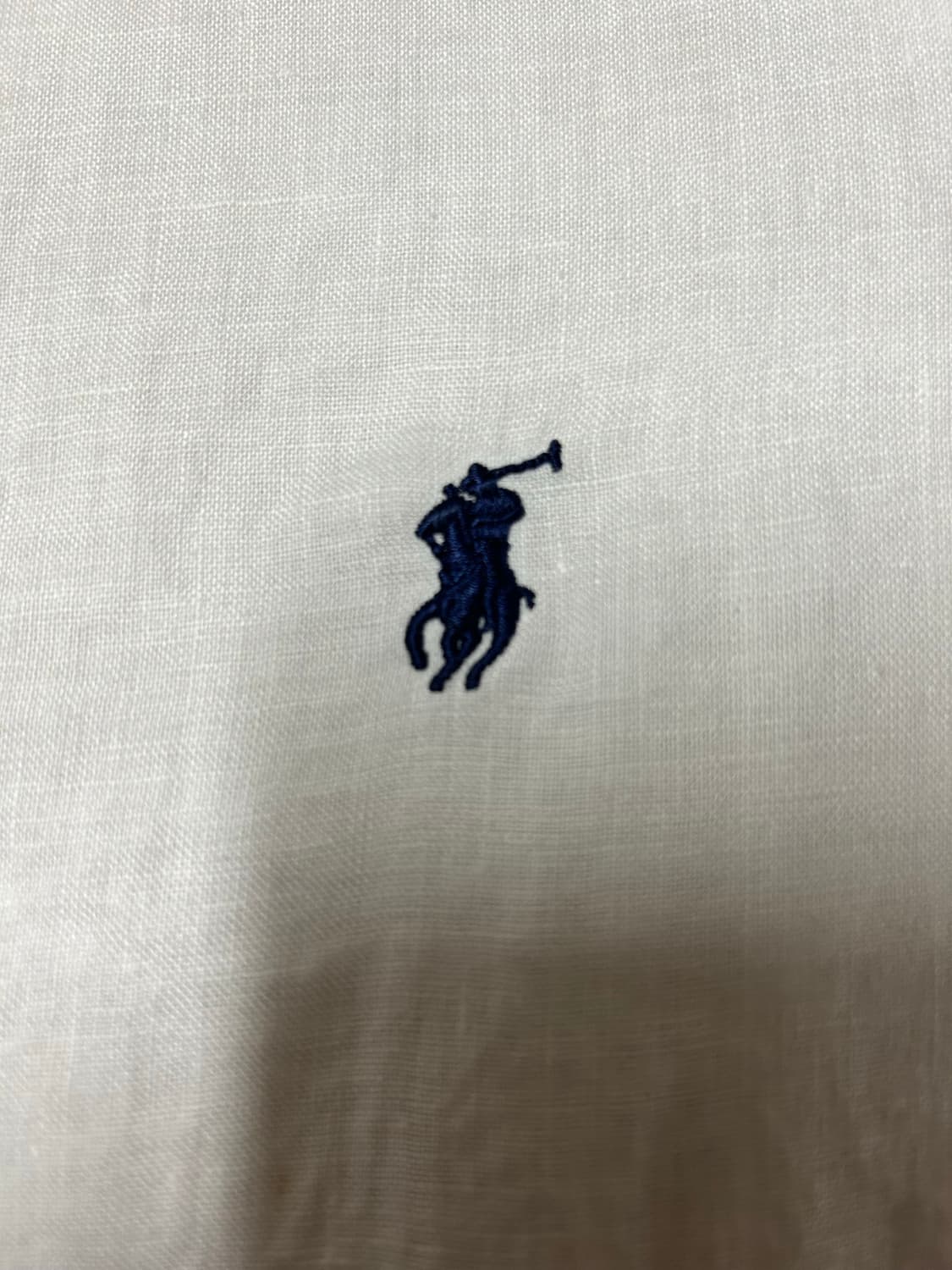 폴로랄프로렌 해외판 린넨 화이트 셔츠 105 상품이미지6