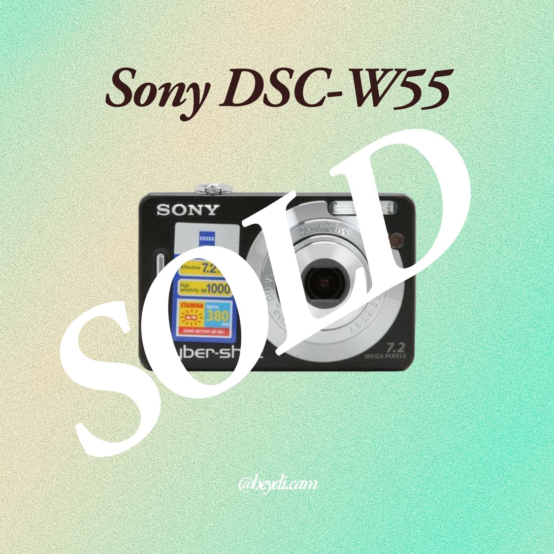 소니 사이버샷 dsc-W55 블랙 (Sony DSC-W55) 상품이미지1