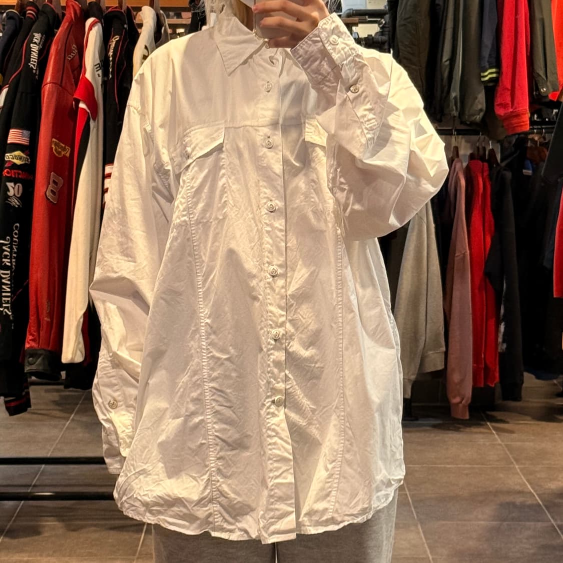 [NO.9] VTG 화이트 셔츠 상품이미지1