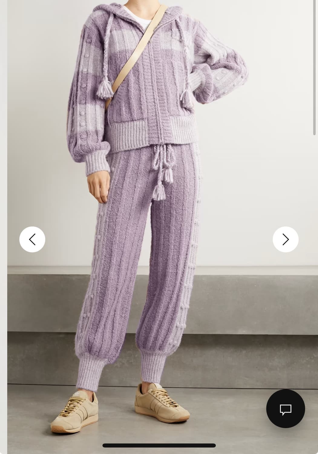 러브 쉑 팬시 알파카 폼폼 라벤더 핑크 가디건 상품이미지1