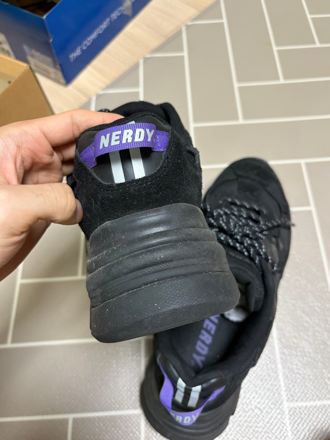 널디 NERDY 블랙 스니커즈 270 상품이미지3