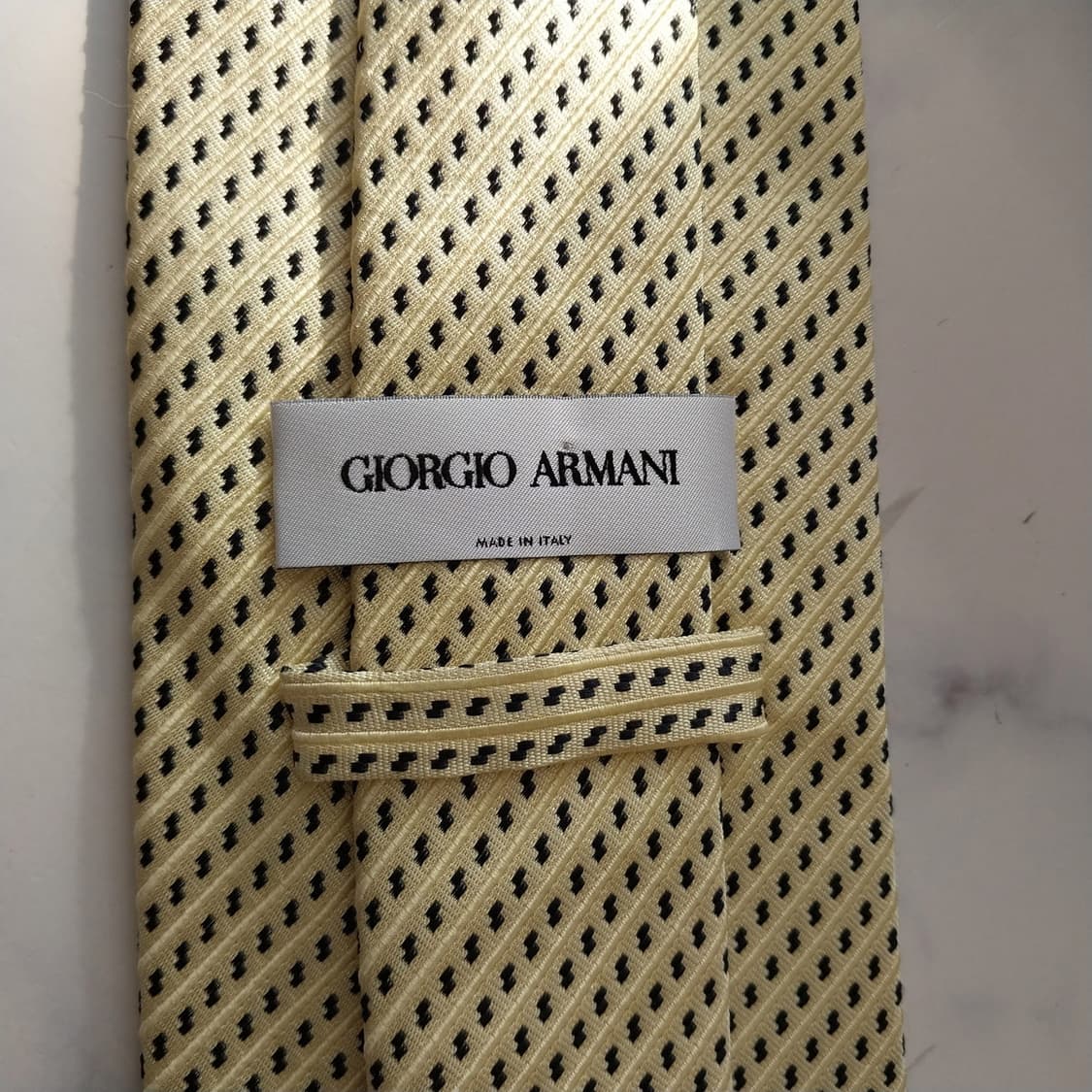 조르지오 아르마니 레몬 패턴 넥타이 9.9cm A+등급 K1870 상품이미지10