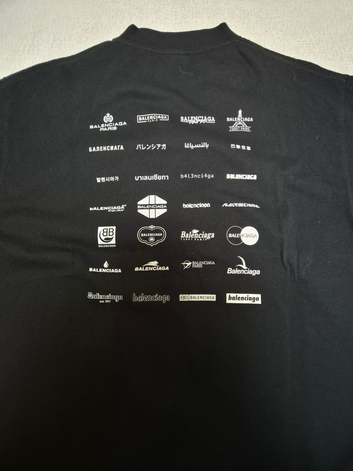 발렌시아가 아카이브 로고 반팔  상품이미지2