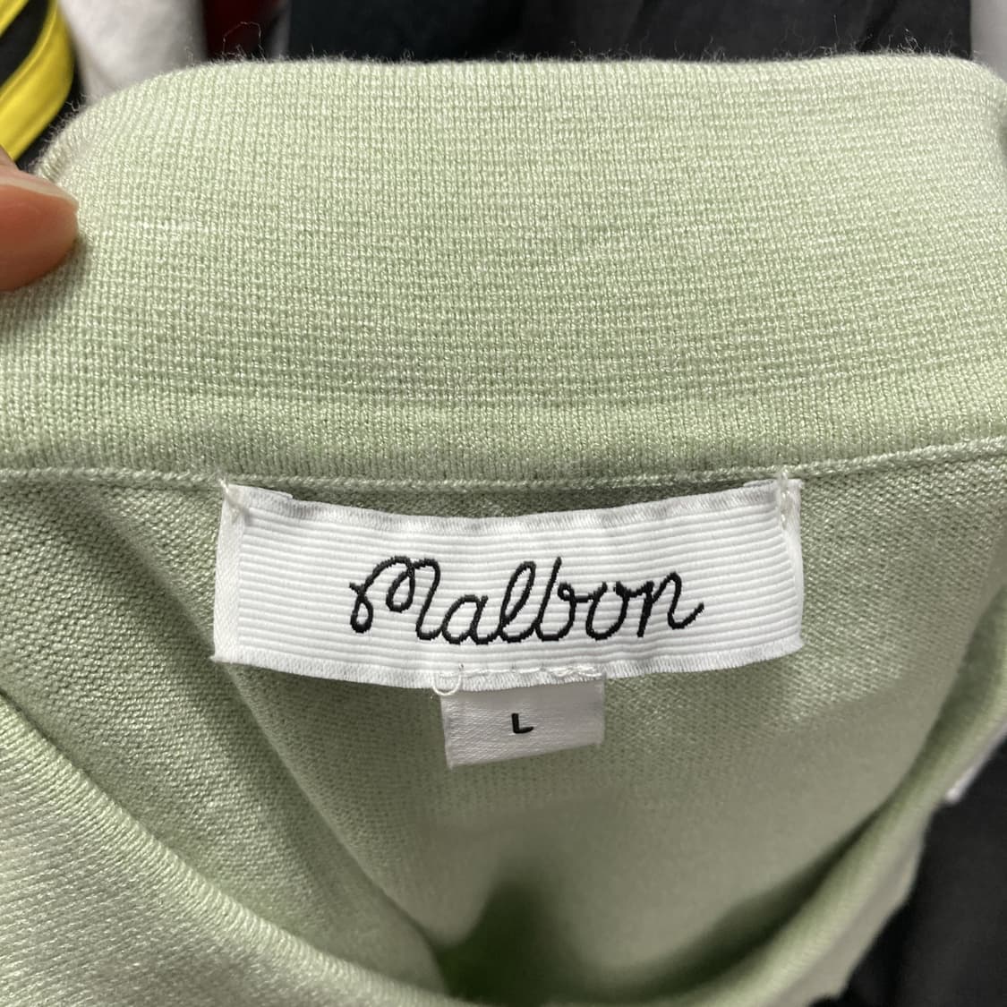 말본 골프 여성 카라 반팔니트티셔츠 L 상품이미지4