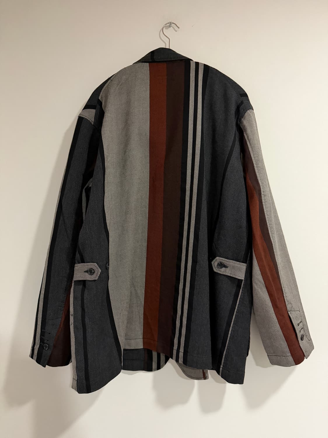 엔지니어스 가먼츠 로이터 재킷 - 멀티 컬러 와이드 스트라이프 워스티드 상품이미지3