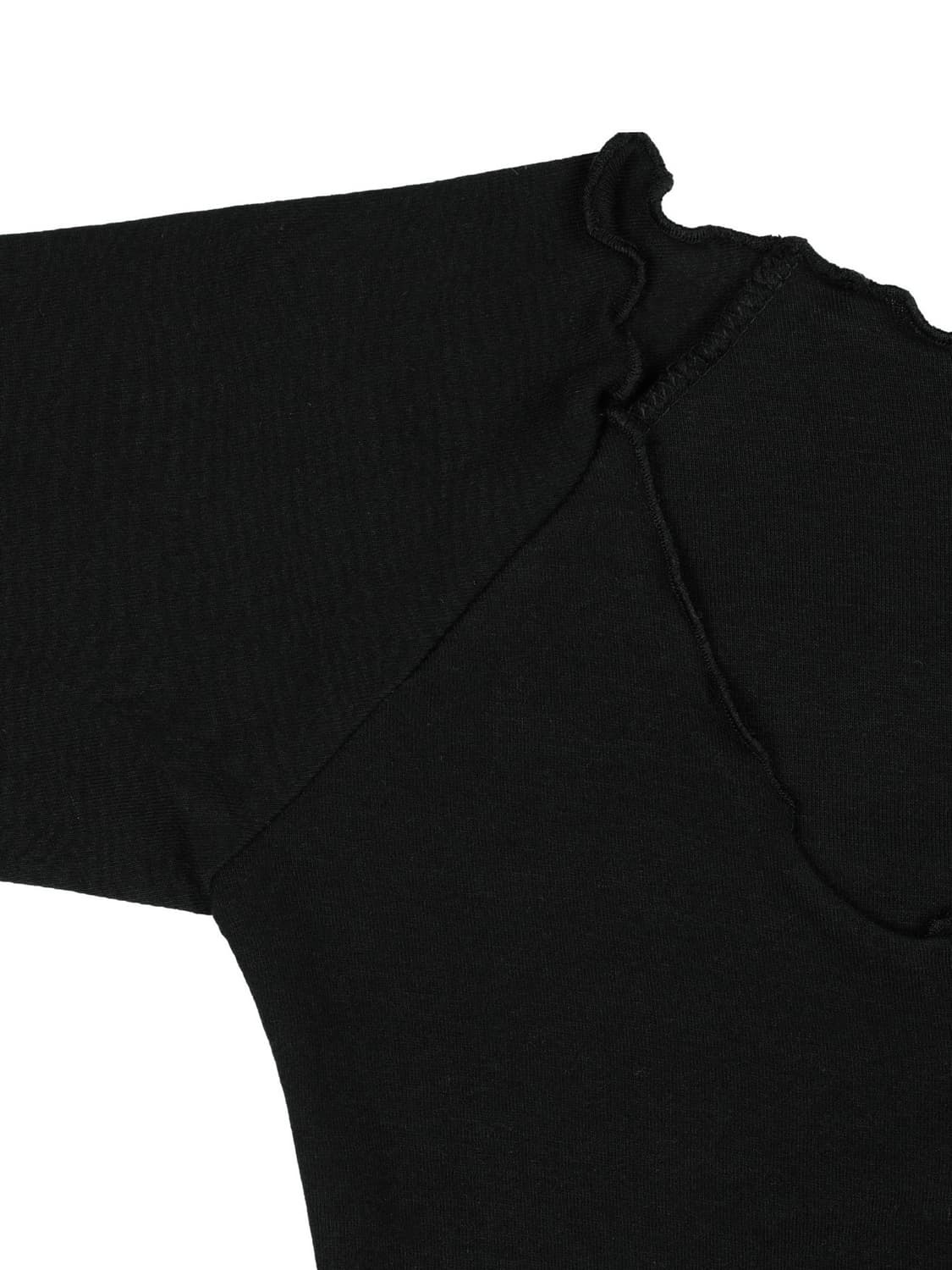 페일제이드 하프 슬리브 웨이브 스냅 티 블랙 상품이미지9