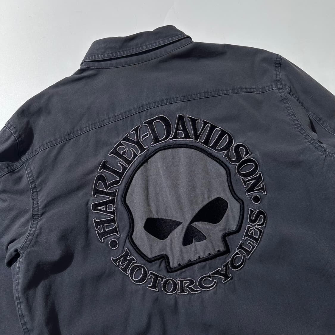 할리데이비슨 스컬 로고 셔츠 자켓 상품이미지3