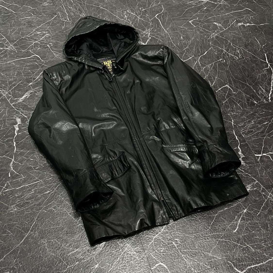 L 톰보이 리얼레더 양가죽 후드코트 상품이미지5