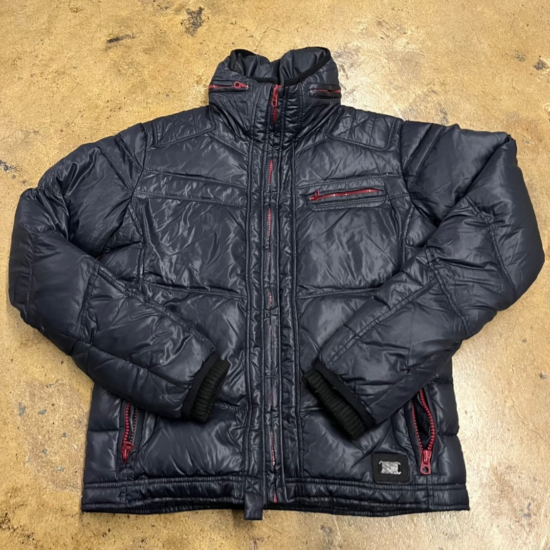 [정품/L] 디젤 블랙 패딩 점퍼 b14 상품이미지2