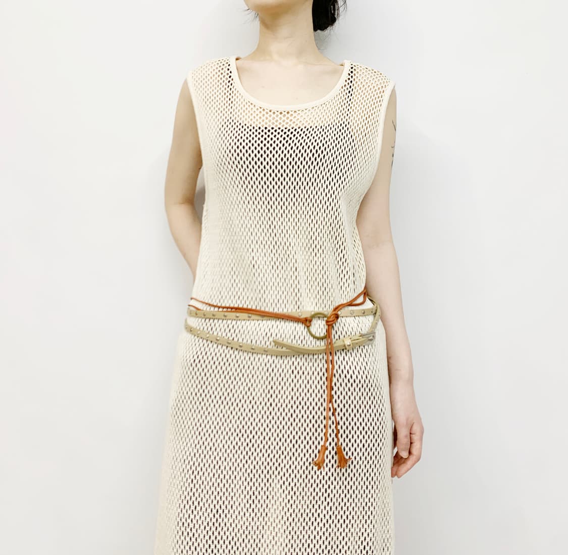 빈티지 에스닉 레더 벨트 상품이미지6