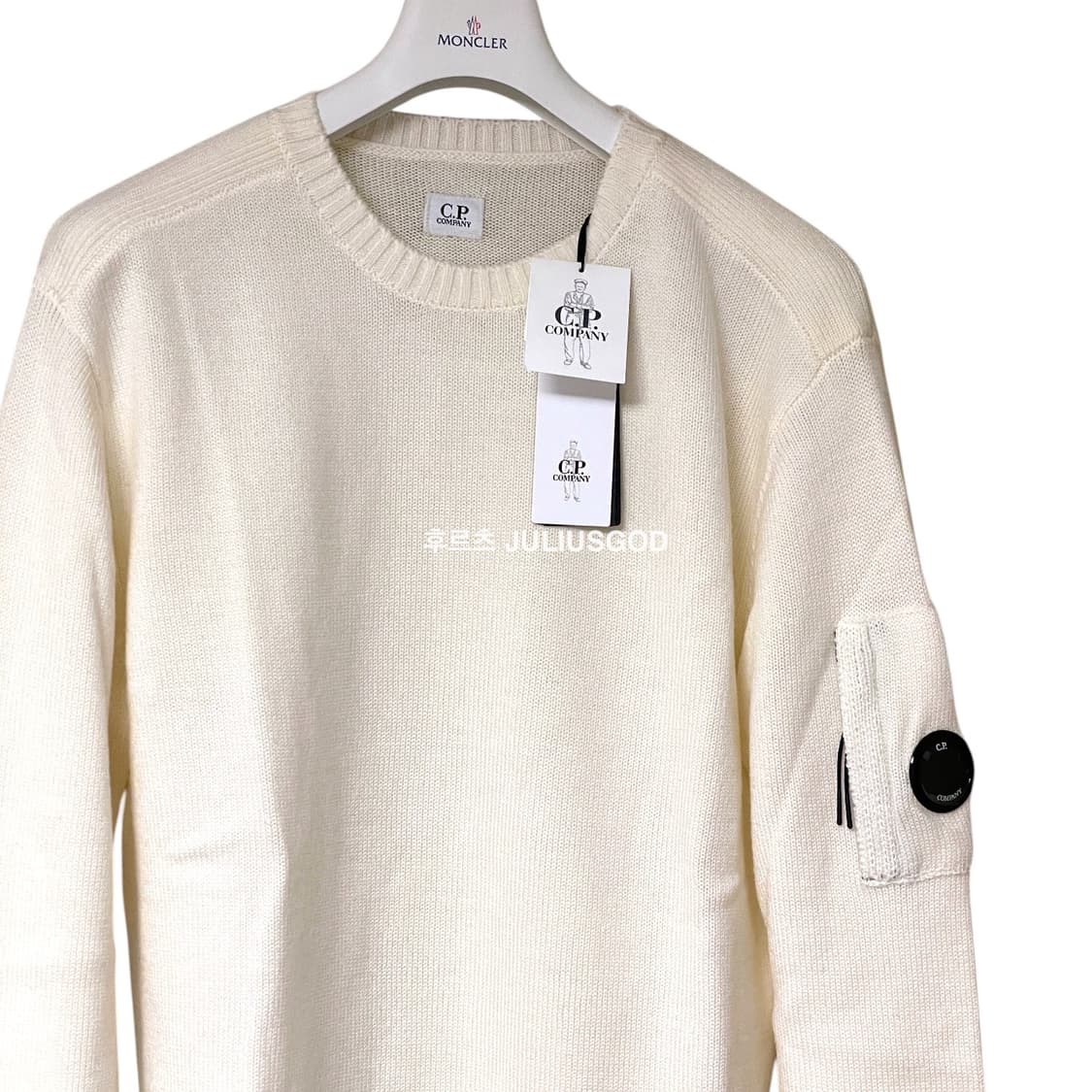 [110/새제품]CP COMPANY 씨피컴퍼니 울 100% 렌즈 니트 상품이미지5