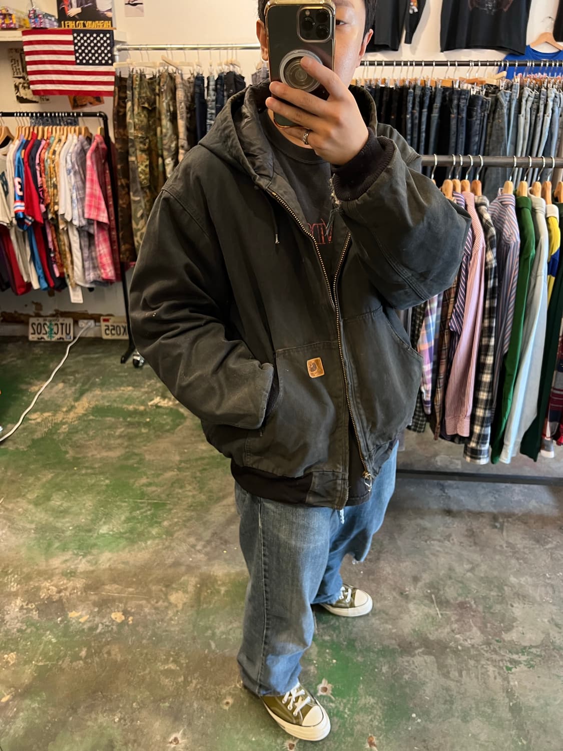 00s 칼하트 J280 워시드 덕 액티브 자켓 BLK XL 상품이미지2