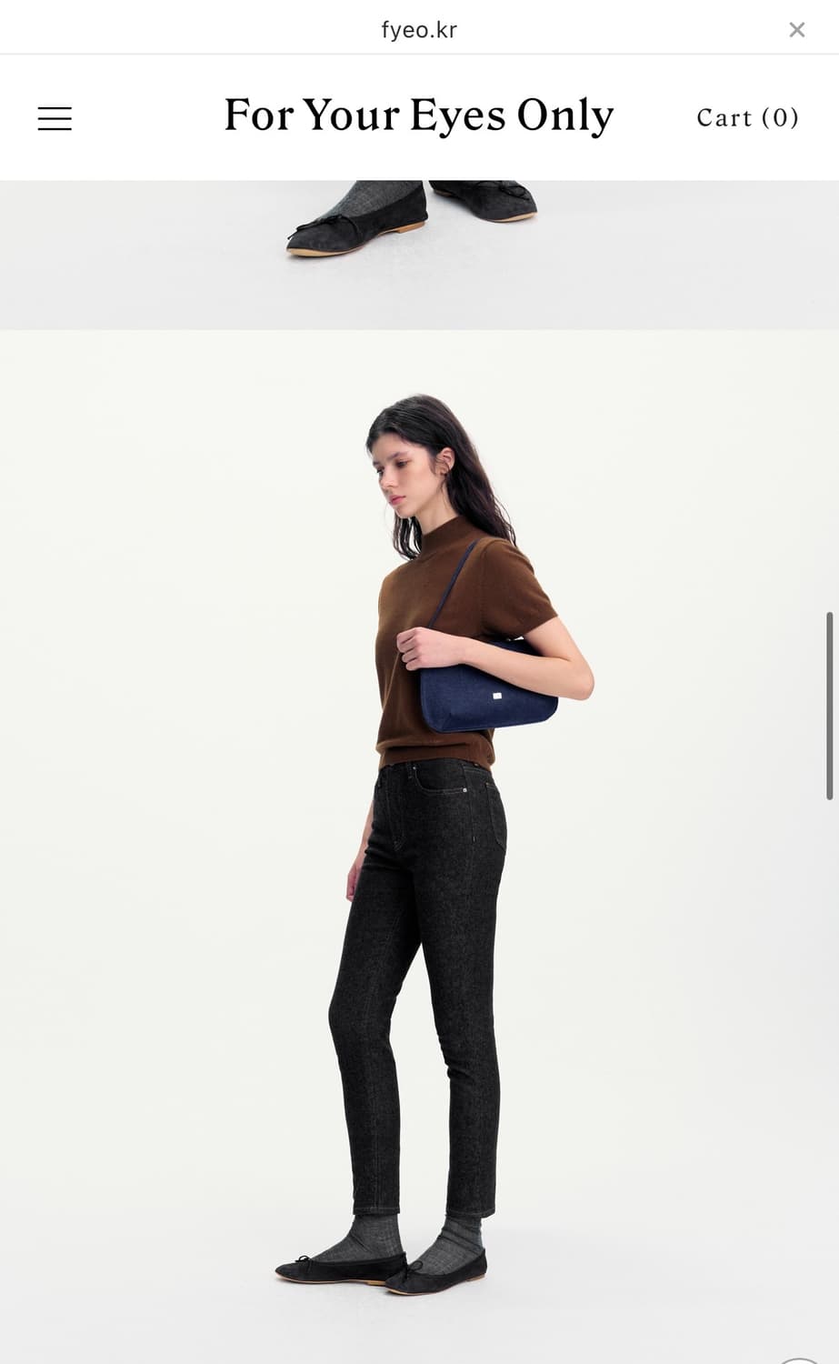 fyeo kate 케이트 데님 34사이즈 숏버전 상품이미지6