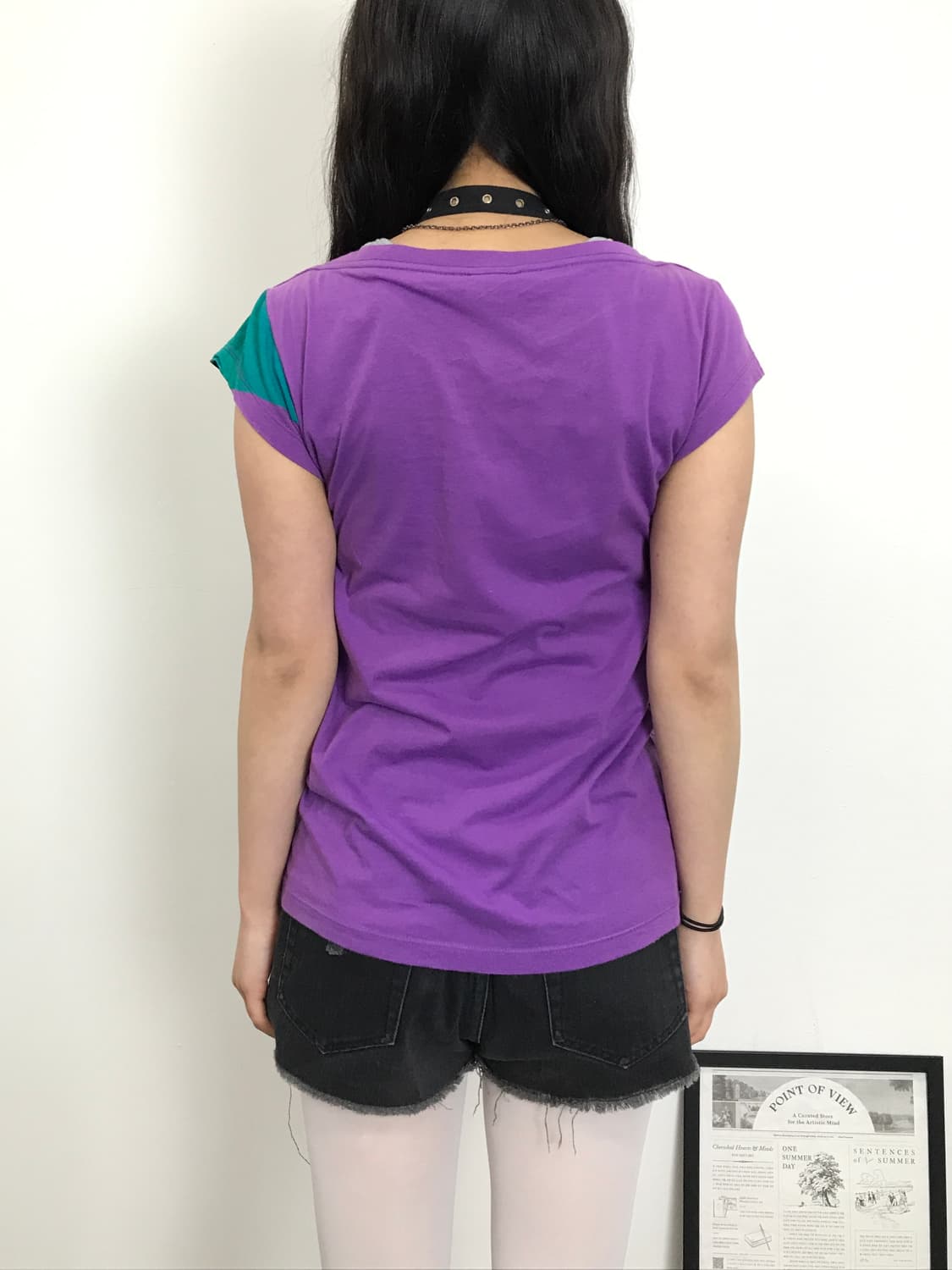 Diesel Purple Teal Rock On Print T-Shirt 상품이미지4