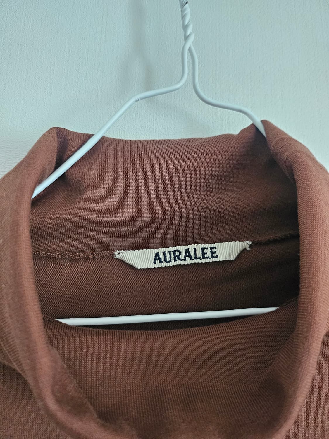 오라리 auralee 하이넥 롱슬리브 상품이미지4