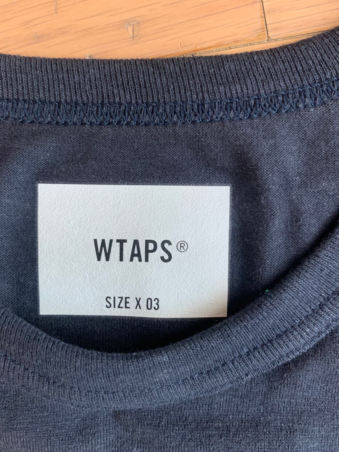 [L] WTAPS 더블탭스 반팔 티셔츠 네이비 상품이미지5
