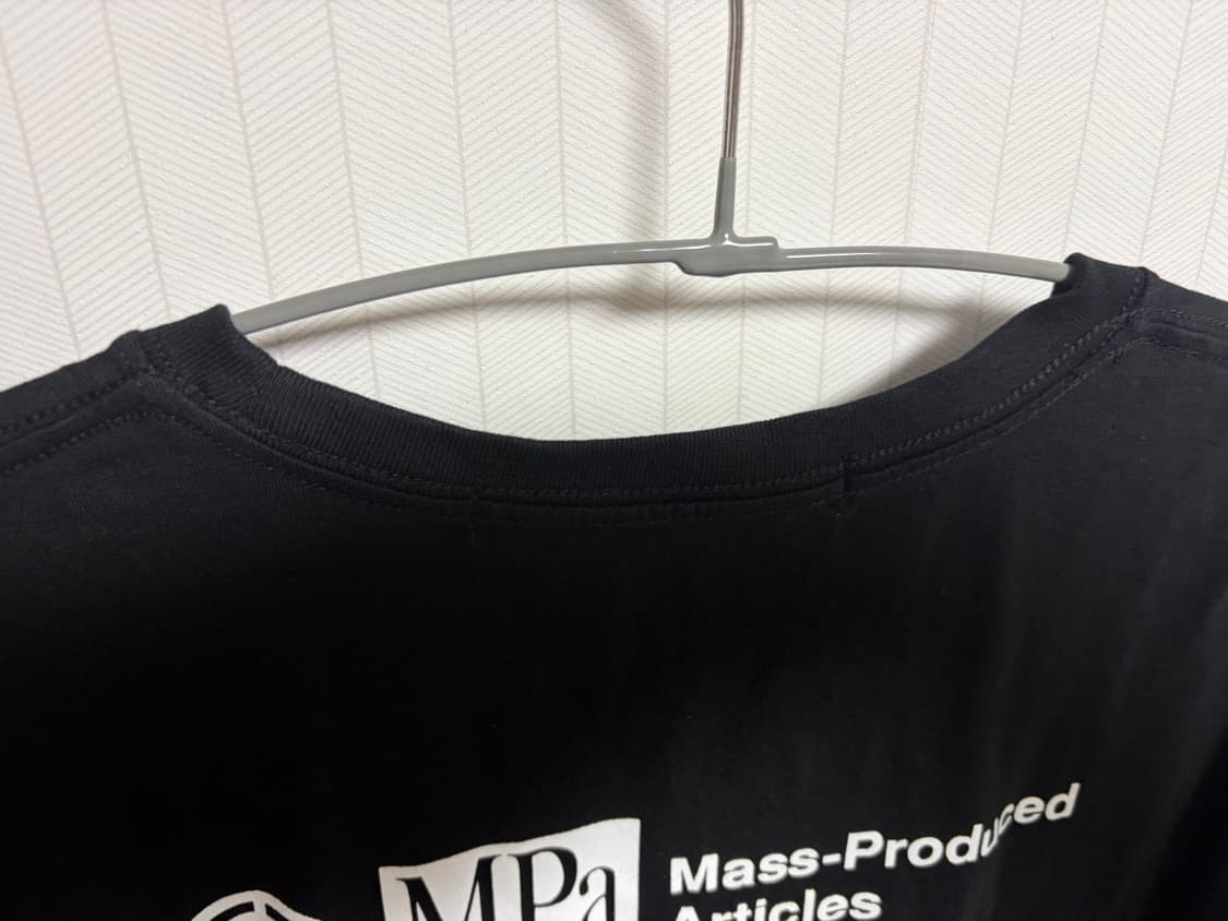 플라스틱프로덕트 반팔 MPa T-SHIRT (BLACK)  상품이미지4